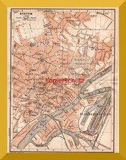 Stettin +original Stadtplan