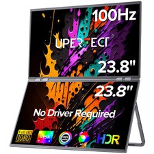 UStation Delta Mega – 23,8 Zoll 100Hz Dual Screen Stacked Computermonitor 1080P 