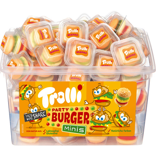 Trolli party burger minis aus - party,