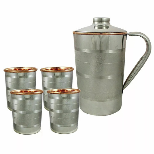 5er set stahl kupfer - 5er, krug
