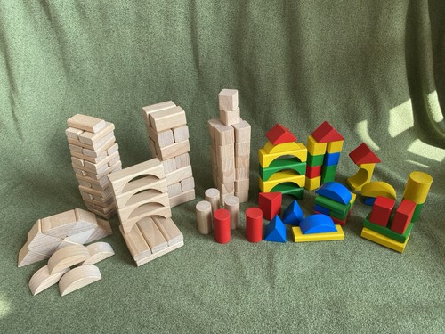 133x holzbauklötze set - set,