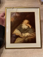 Rosenthal Porzellanbild Wandbild 23 x 19,5 cm. - Einsiedler von S. Koninck