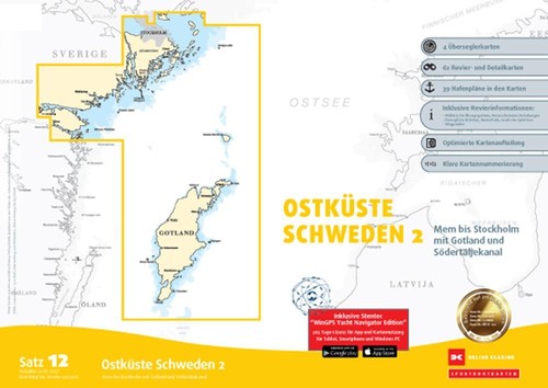 Sportbootkarten satz - sportbootkarten, 12