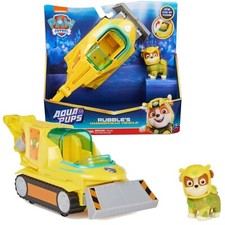 Spin Master Paw Patrol Aqua Pups Hammerfisch-Fahrzeugset mit Rubble-Figur