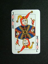 1 Joker playing card single
