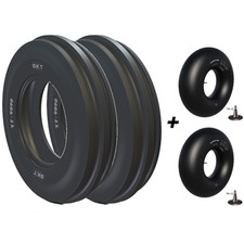 2x BKT 5.00-15TT TF 9090 82A6/74A8 6PR inkl. 2x Schlauch 5.00-15 TR15 Ventil