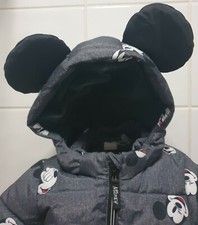Disney x H&M Mickey Mouse warme Winterjacke mit Kapuze & Micky Ohren 4-6 Monate 