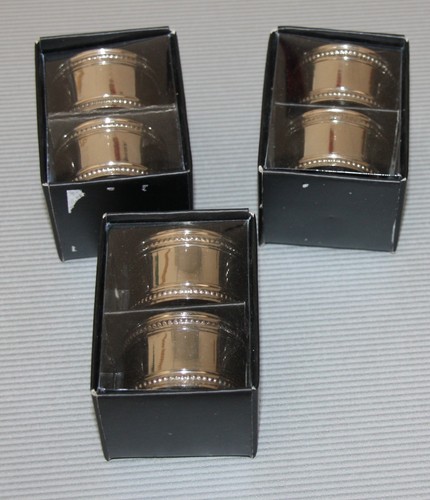 Serviettenringe versilbert - 6,