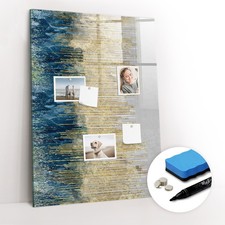 Magnetpinnwand Glas mit Marker