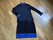 Marc Cain MarcCain Set Kombi Zweiteiler 42 Rock & Pulli Rollkragen blau marine