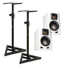 Aktiv-Monitor Adam Audio A4V White Stand Set Aktiv Monitor Abhörmonitor Box NEU