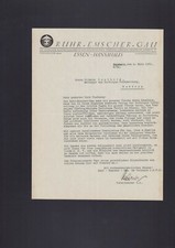 DUISBURG, Brief Autograph 1931, Ruhr-Emscher-Gau Kaufmännischer