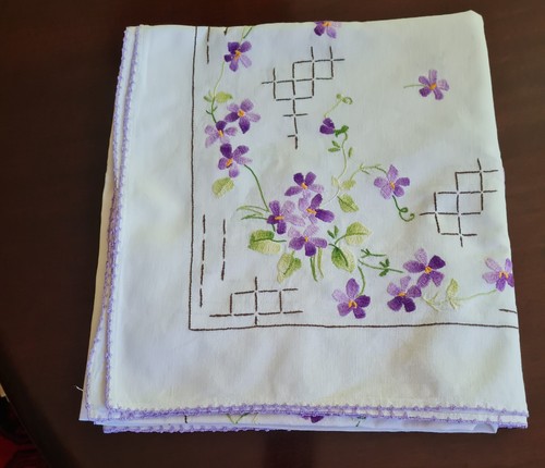 Alte tischdecke handarbeit - tischdecke,