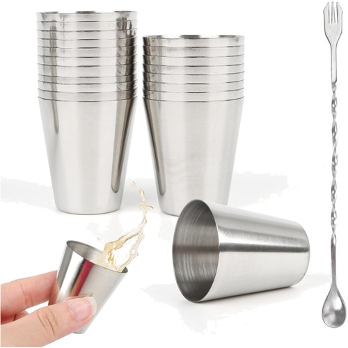 Edelstahl becher 30ml - 20,