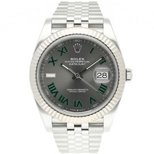 ROLEX DATEJUST 41 REF:126334 WIMBLEDON STAHL/WEIßGOLD 2019 FULL SET