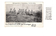 5H DSWA Gebirgsgeschütz in Feurstellung Outjo 17.10.1904 Oberarzt d.Schutztruppe