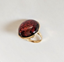 750 Gelbgold Ring mit rundem