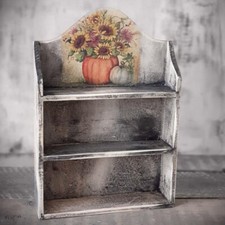 Vintage Wandregal 26x6x37cm