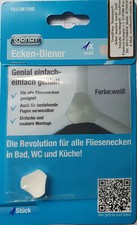 1 Stück Eckendiener kunststoff - saubere hygienische Fliesenecken innenecke weiß