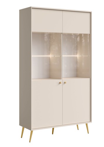 Vitrinenschrank rose vitrine - rose,