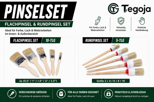 Malerpinsel set flachpinsel - malerpinsel,