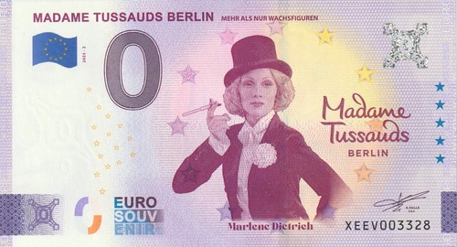 Null euro schein souvenir - 0,
