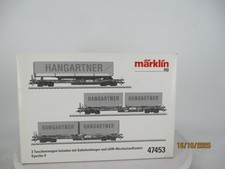 Märklin Spur H0 47453 Taschenwagen Set 3-teilig in OVP