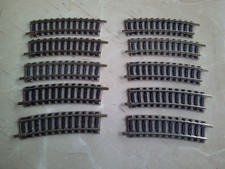 10x 9127 Gleise R2 / 15° hell Fleischmann Spur N (FM2)