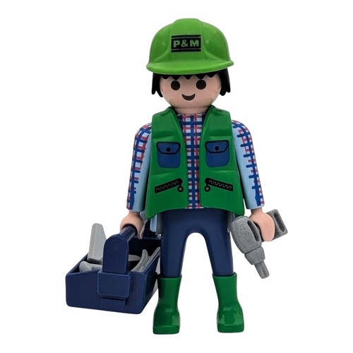 Playmobil figur arbeiter weste - arbeiter,