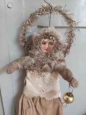 Christbaumschmuck Oblatenfigur Weihnachten Antik alt Nostalgie