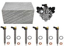 Injektor 0445116024 6x 7805428 + Hochdruckpumpe 0445010617 BOSCH BMW 3 5 X3 X5