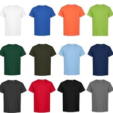 Premium T-Shirt alle Farben bis 8XL Basic Shirt 100% Bio Baumwolle Übergröße