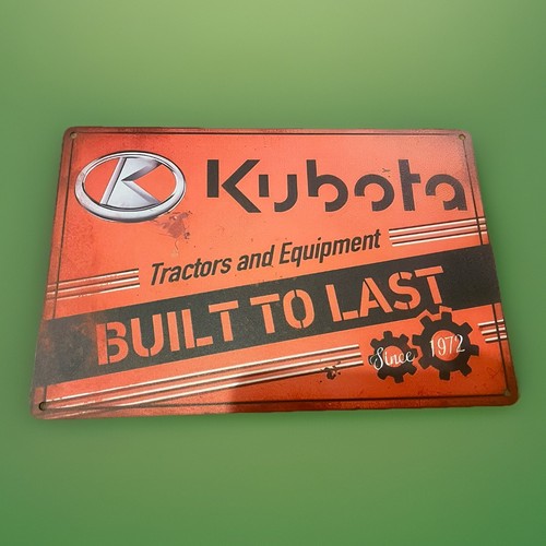 Blechschild kubota traktor - kubota,
