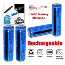 4Pcs 18650 Lithium Battery