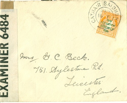 Irland 1941 brief zensor - 1941,