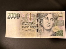 Tschechien 2000 Krone 2007 Banknote Geldschein .