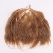 Glatte reine Mohair lockiges Haar Perücke für Reborn Puppe DIY echtes feines Babyhaar
