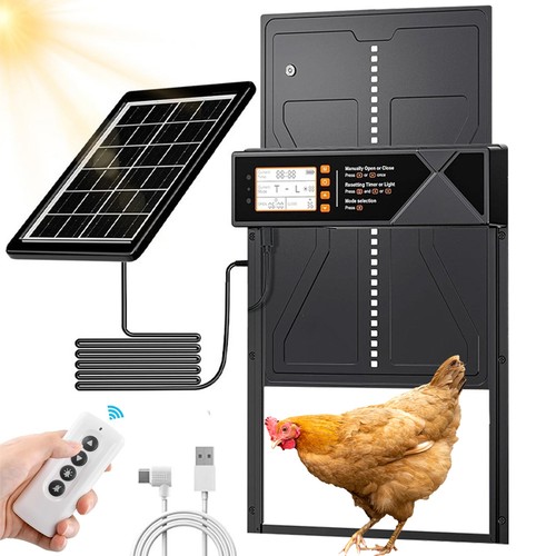 Hühnerklappe mit solar alu - solar,