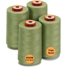 Nähgarn Polyester, Quiltgarn, Overlockgarn, Patchwork, Mehrfachfarben, 4 Konen