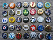 Kronkorken Sammlung mit Motiven