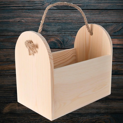 Deko holz trug korb - deko,