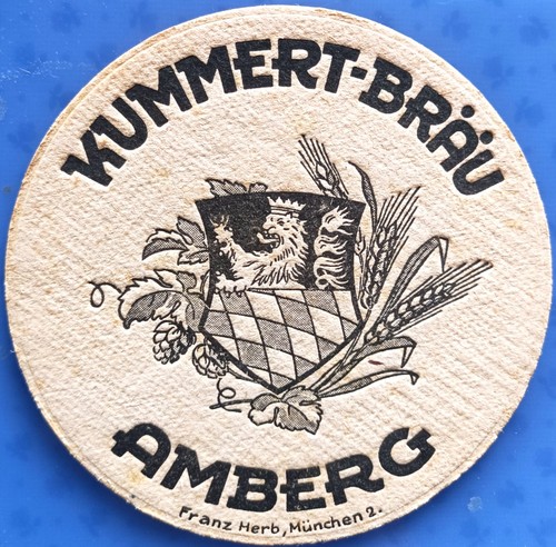 Alter bierdeckel kummert bräu - bierdeckel, kummert-bräu