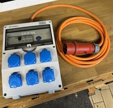 Baustromverteiler Mit 6Steckdosen Und Cee 32A Stecker