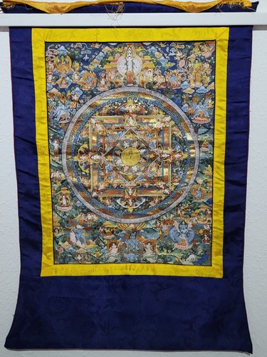 Altes thangka rollgemälde - altes,