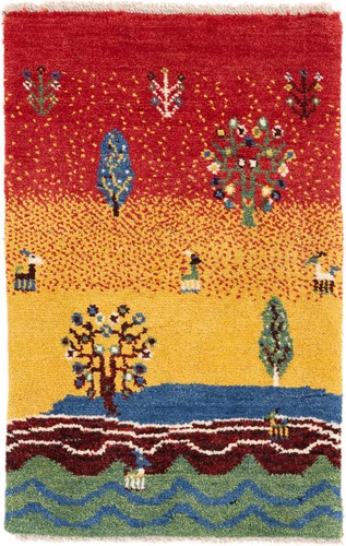 Perser gabbeh teppich grün - perser,