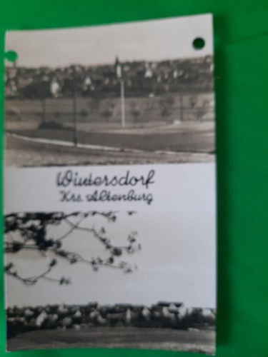 Postkarte winterdorf kreis - postkarte,