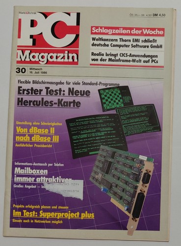 Magazin 1986 retro - pc, (retro