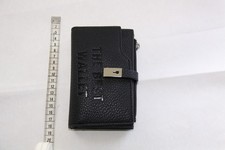 BRIEFTASCHE GELDBÖRSE SCHWARZ LEDEROPTIK MIT 16 KARTENFÄCHER NEU