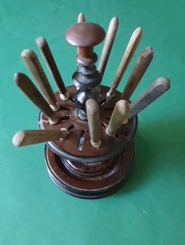 Antiker messerständer holz - antiker,