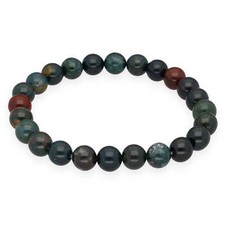 Heliotrop Kugelarmband | 8 mm Perlen | Dehnbar | Edelstein-Armband